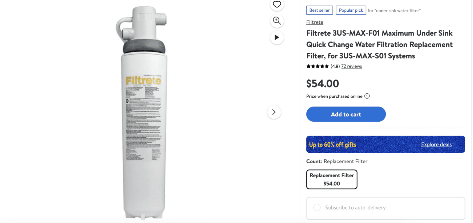 Does 3M Still Makes The Filtrete 3USMAXF01 Water Filter? Help At My Home